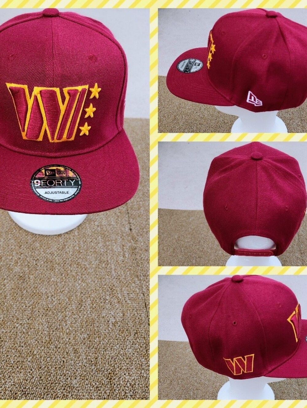 WASHINGTON COMMANDERS NFL FOOTBALL SNAPBACK HAT.